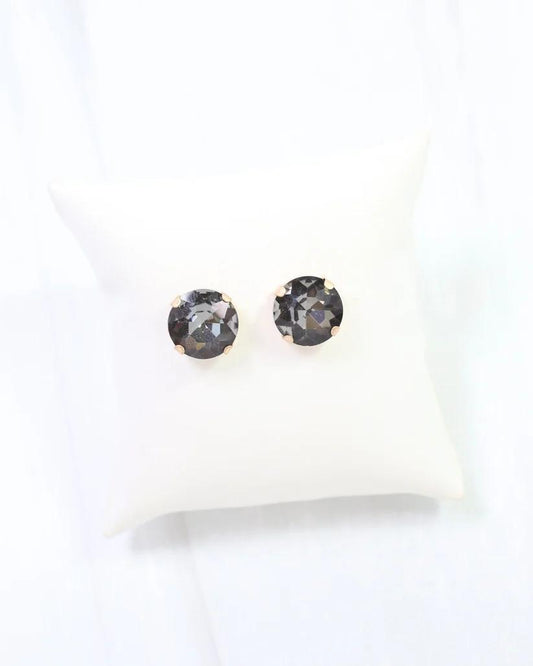 Andi Lg Black Diamond Studs