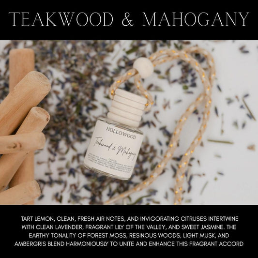 Teakwood & Mahogany Car Diffuser