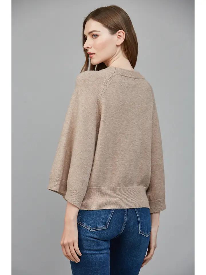 Soft Mocha Raglan Sleeve Sweater