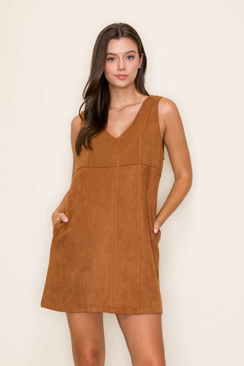 Lt Brown Suede Mini