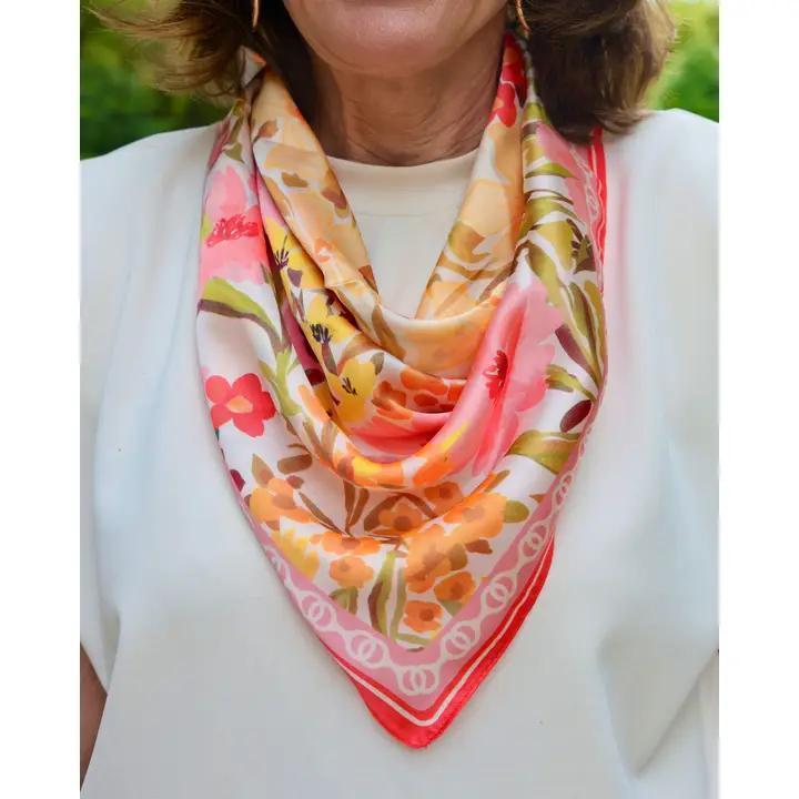 Elora Floral Print Scarf
