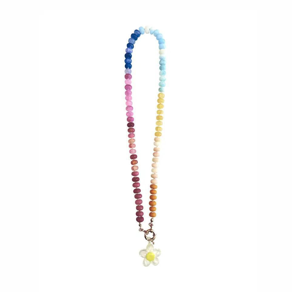 Happy Flower Clear Necklace