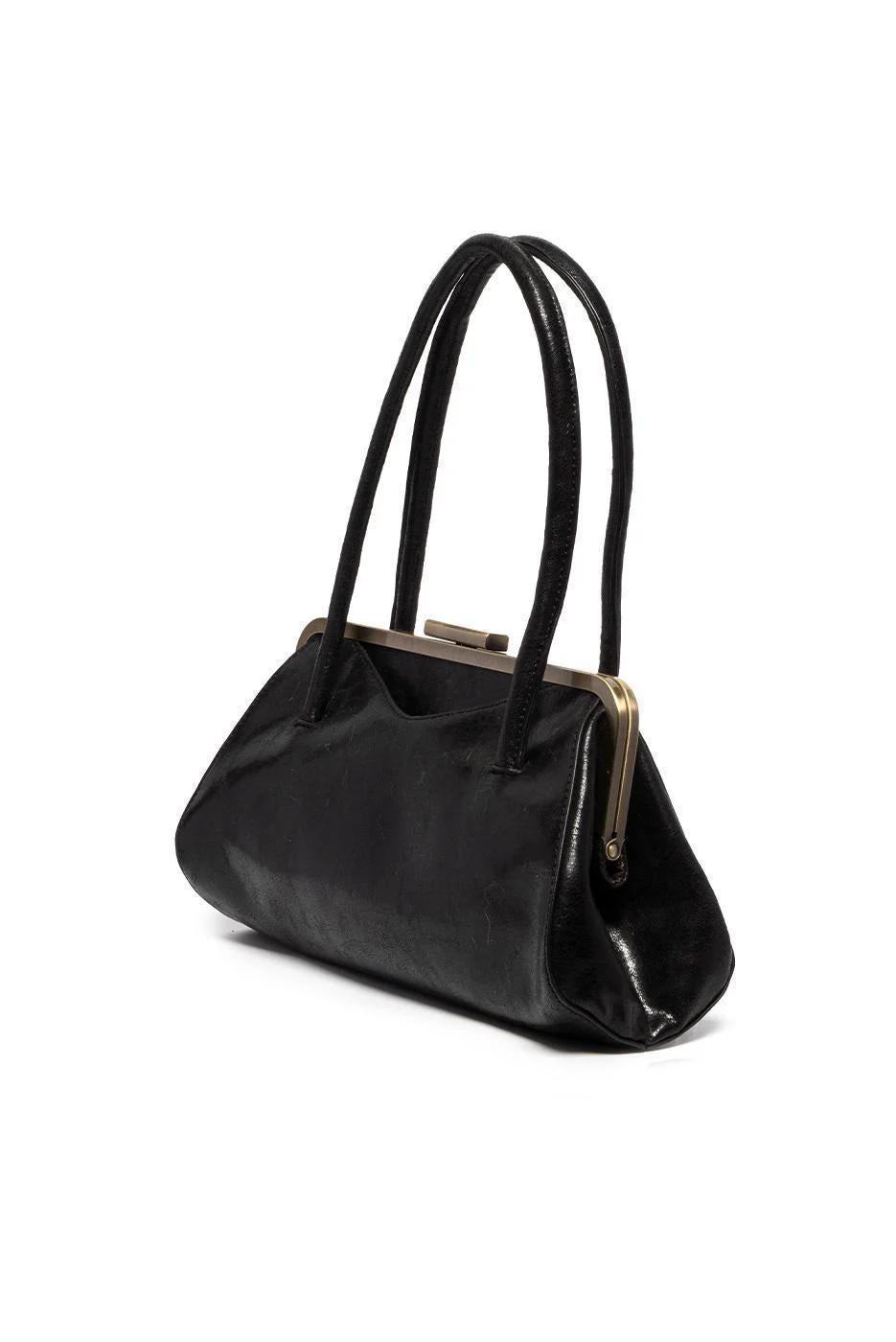 Black Lady Frame Shoulder Bag