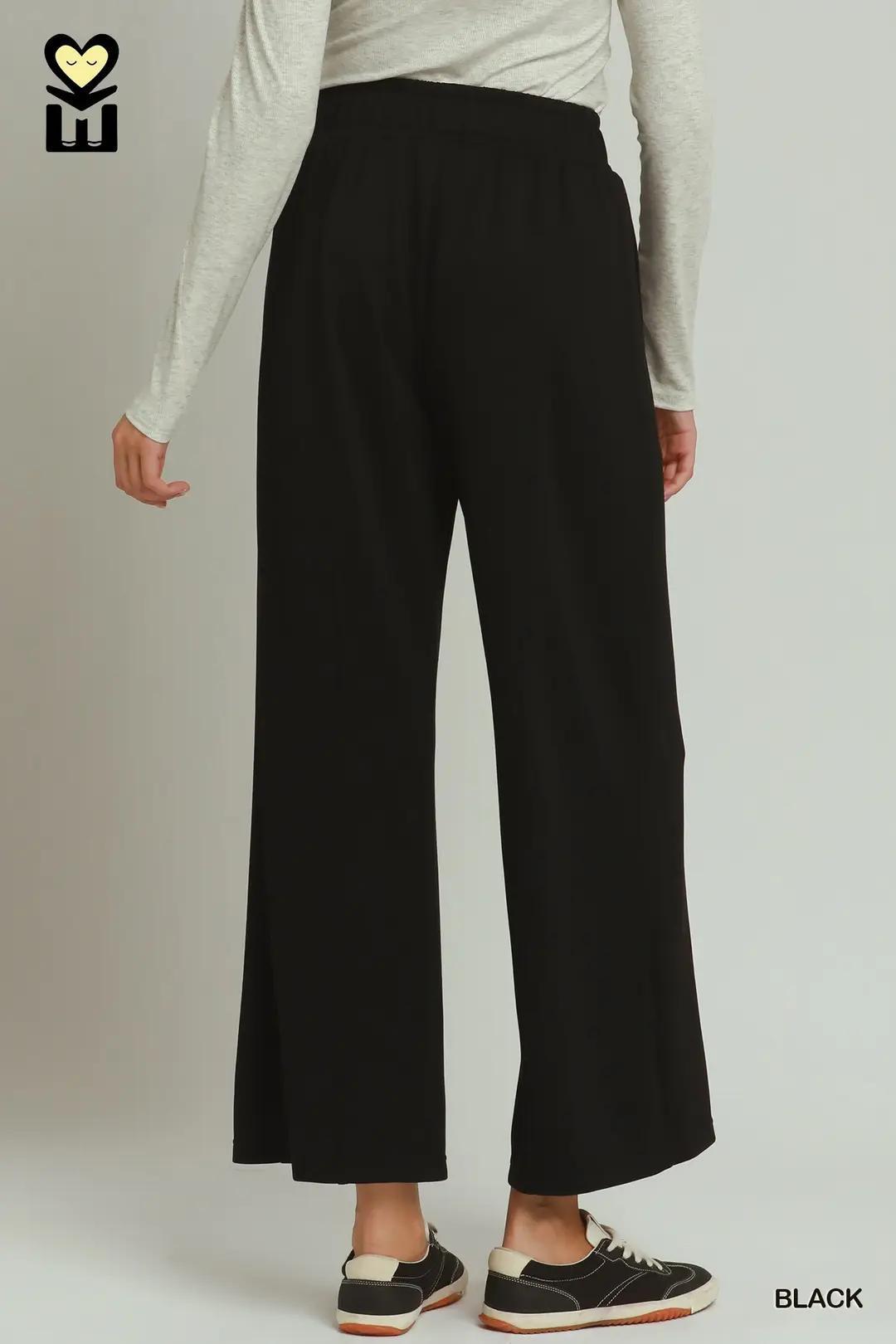 Black Luxeknit Pant Set
