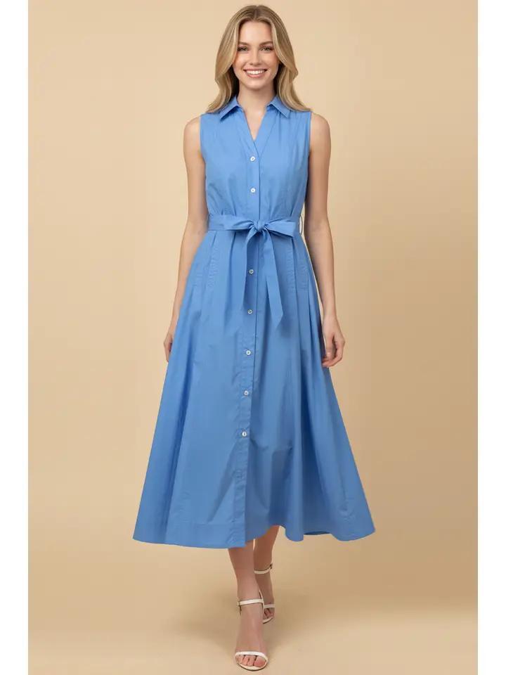 Urban Blue A-Line Shirt Dress