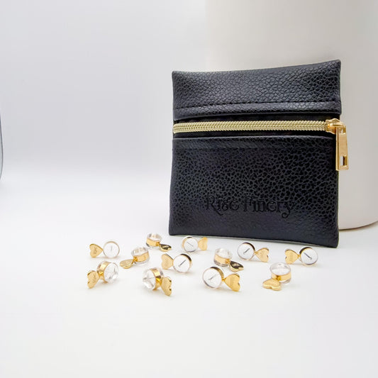 Gold Riser Earring Backs