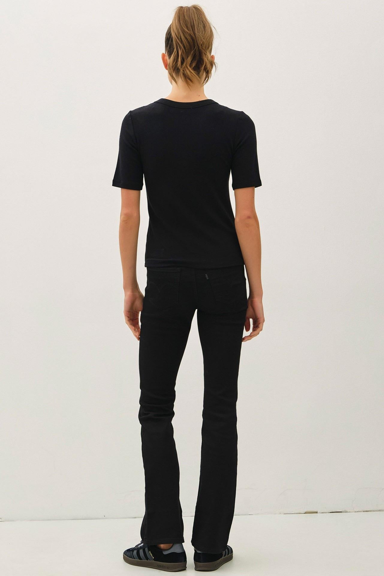 Black Ultra Soft Basic Top